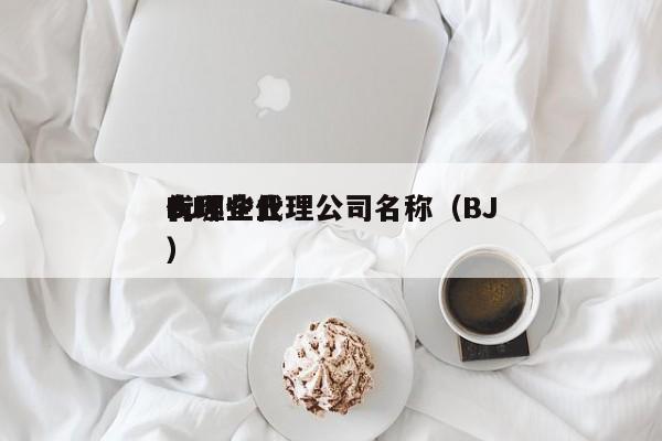 BJ
有哪些代理公司名称（BJ
代理企业）